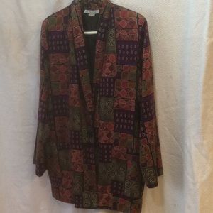 Ladies silk jacket. Nice muted tones.